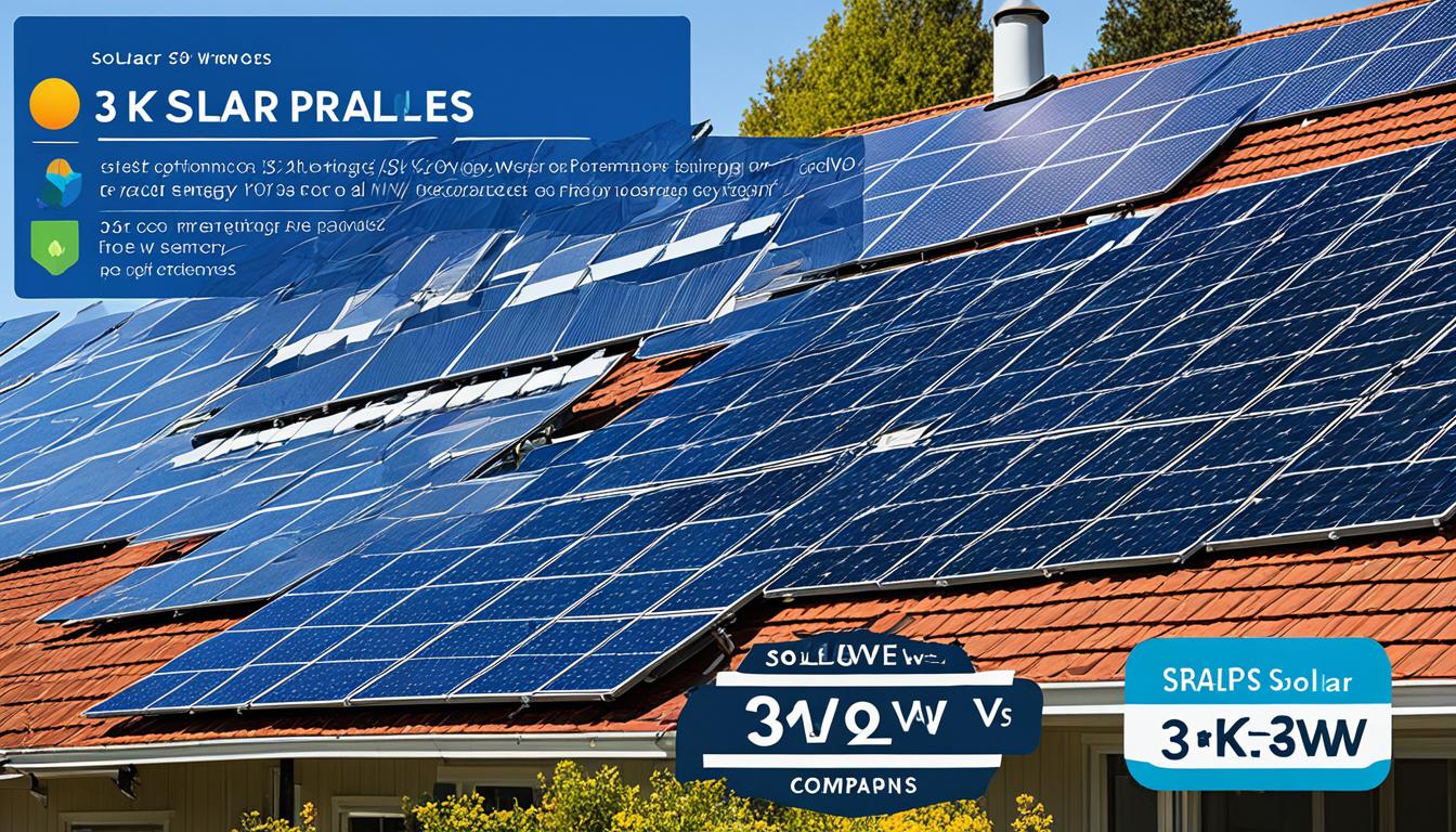 Comparatif panneau solaire 3kW