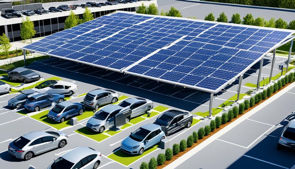 ombrières de parking solaires