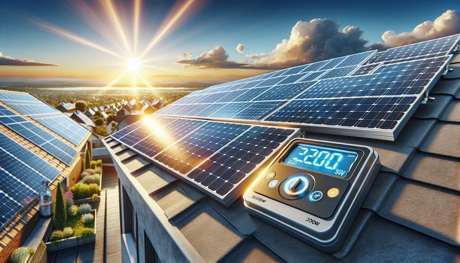 Kit Panneaux Solaires 3000W Avec Batterie Et Onduleur - 12V/24V, Contrôleur 30A, Pour Camping, Van