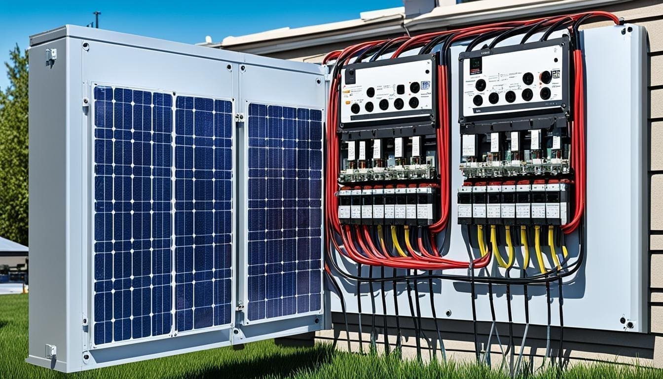 Coffret DC Photovoltaïque Type 2 - 4 Entrées / 2 Sorties - 1000V IP65 - Avec Parasurtenseur Pour Panneaux Solaires - 4