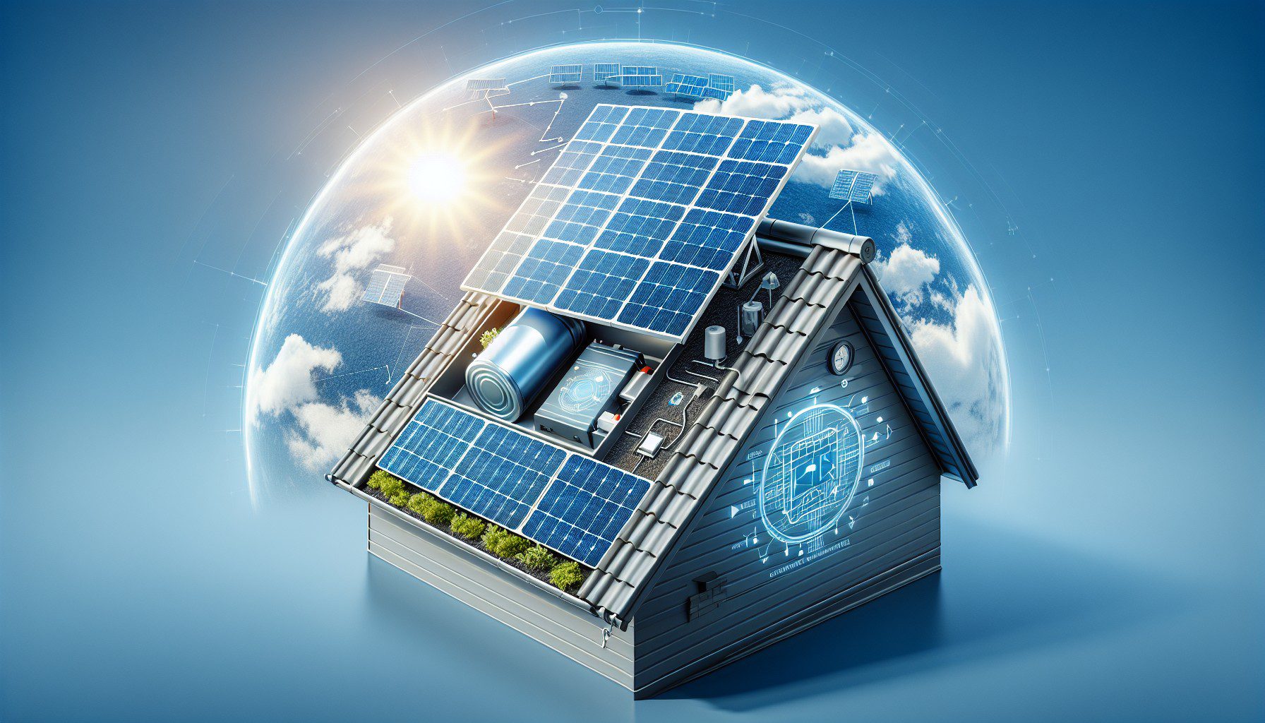 panneau solaire avec batterie energie autonome