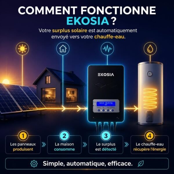 Routeur Solaire Chauffe-Eau SmartSun — votre surplus en eau chaude dès 50 W