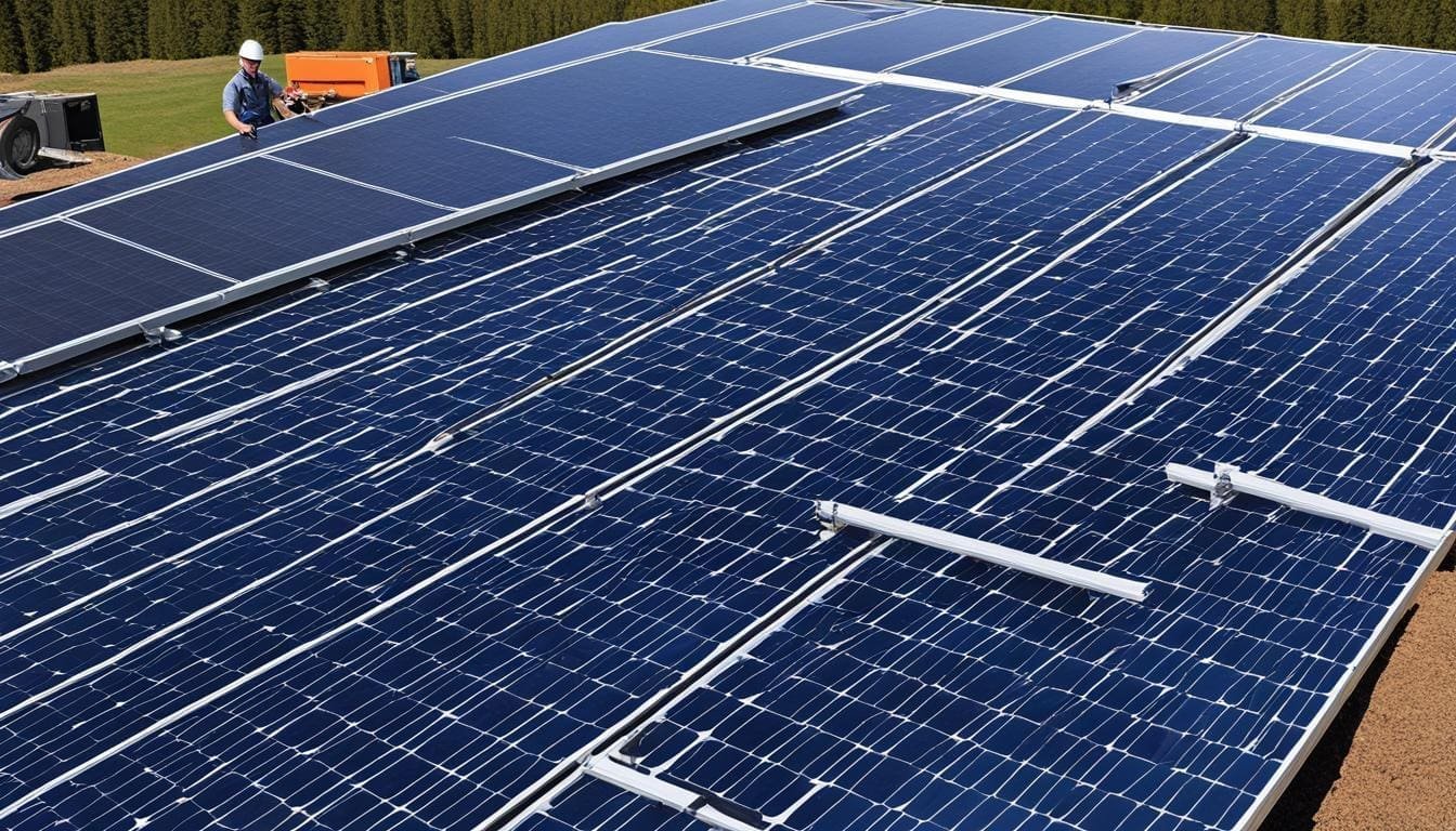 support panneau solaire au sol