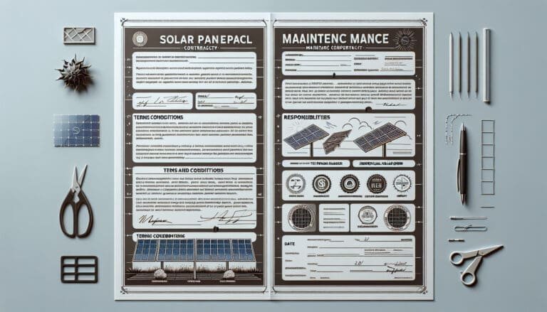 Contrat d’Entretien des Panneaux Solaires