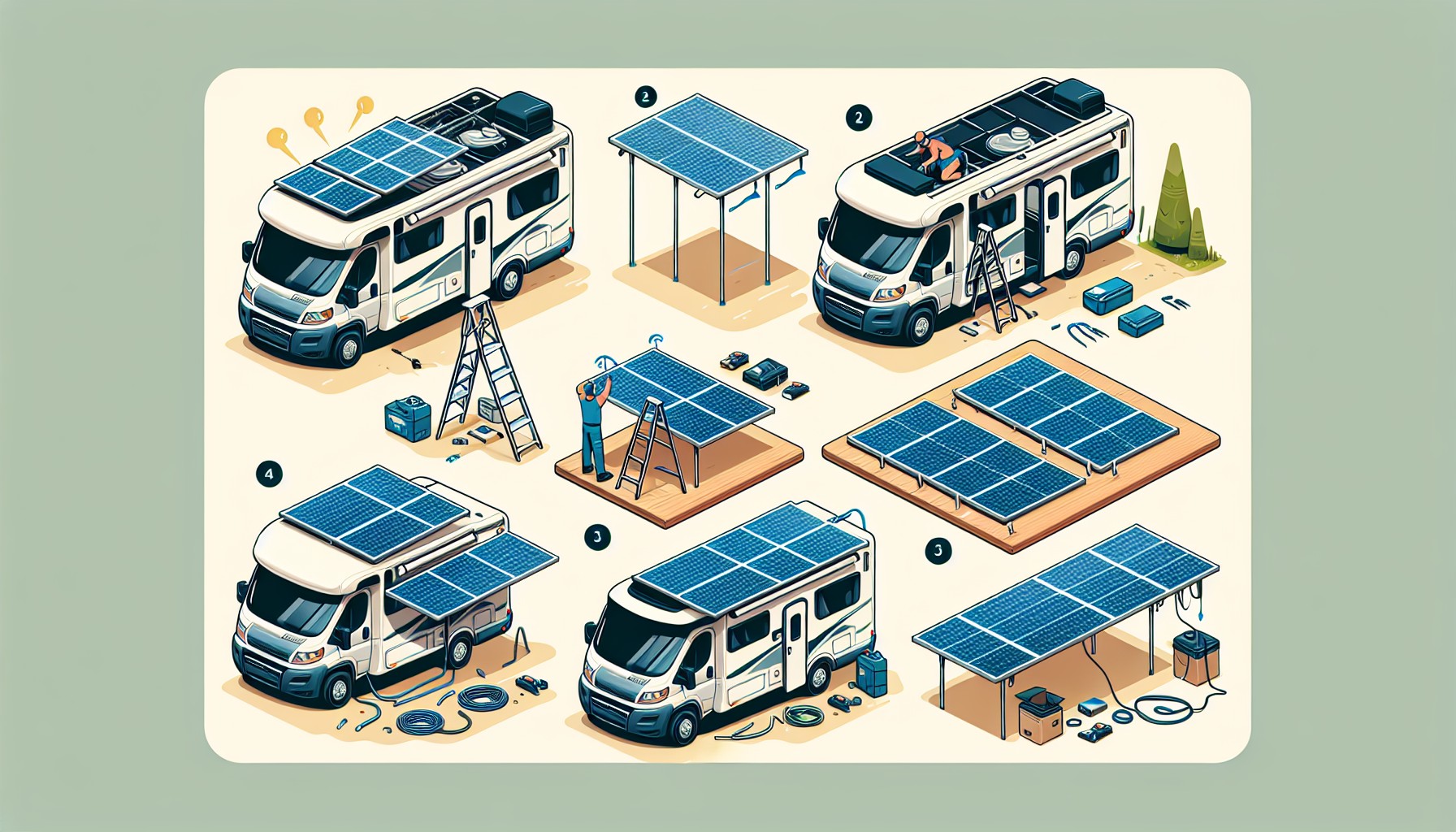 guide fixation panneau solaire camping car