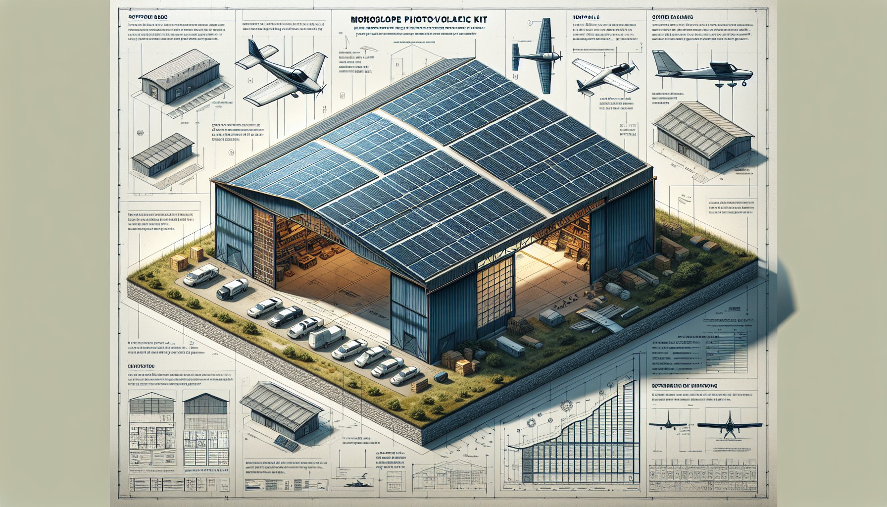 hangar en kit monopente photovoltaique guide complet Hangar en Kit Monopente Photovoltaïque : Guide Complet