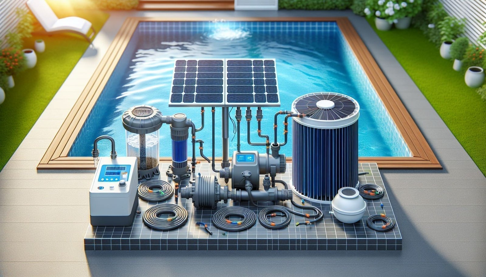 Kit Pompe Filtration Piscine Solaire - Efficacité Optimale 1 kit pompe filtration piscine solaire efficacite optimale