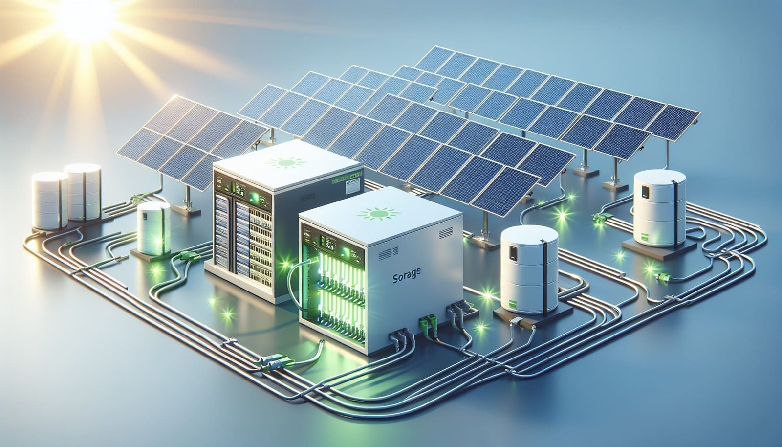 Kit Solaire Triphasé avec Stockage - Énergie Verte 1 kit solaire triphase avec stockage energie verte