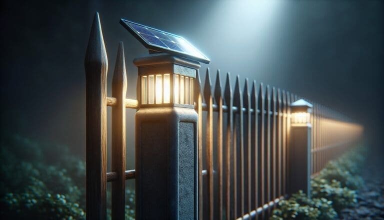 Poste Solaire Pour Clôture – Éclairage Durable
