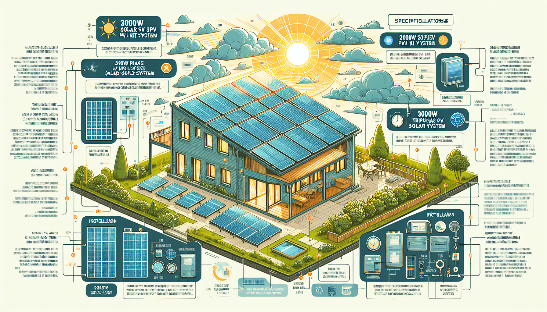 prix kit triphase 3000w panneau pv guide 2023 Prix Kit Triphasé 3000W Panneau PV: Guide 2023