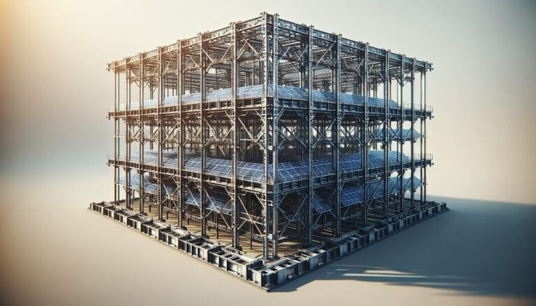 Structure Métallique Solide pour Panneaux Solaires