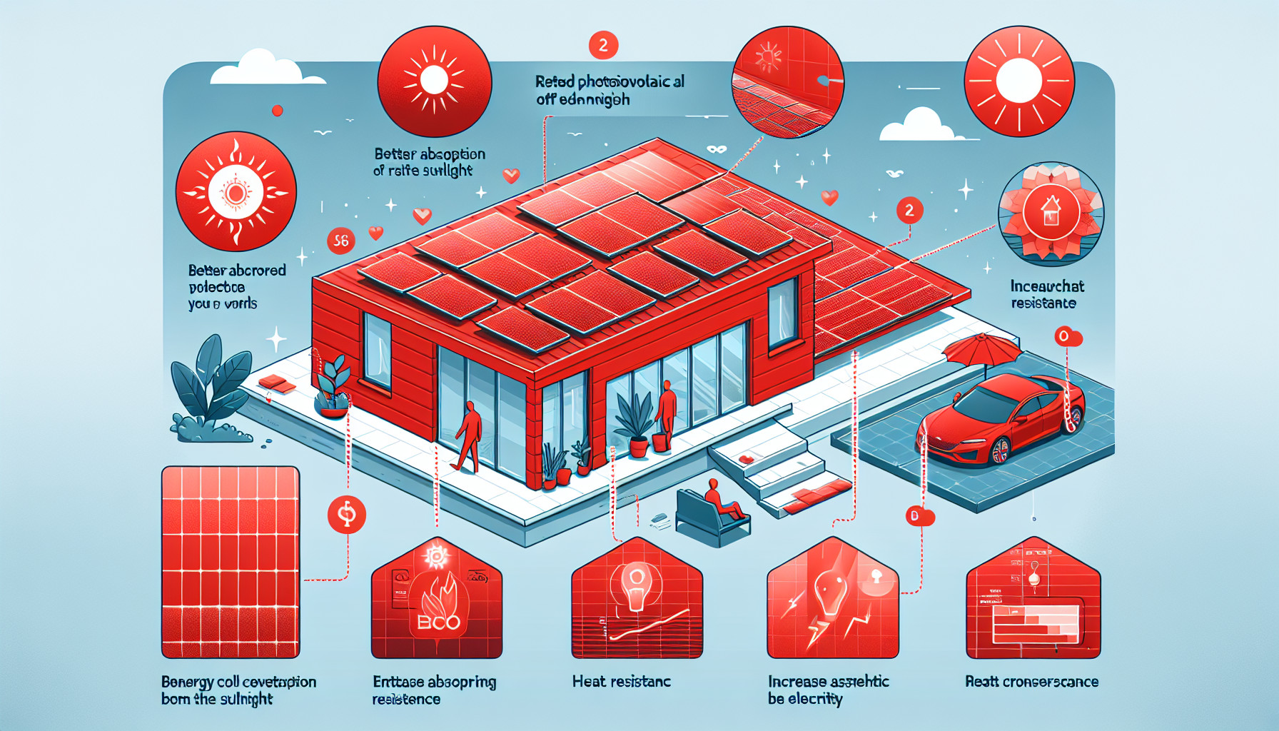 avantages des panneaux photovoltaiques rouges Avantages des Panneaux Photovoltaïques Rouges