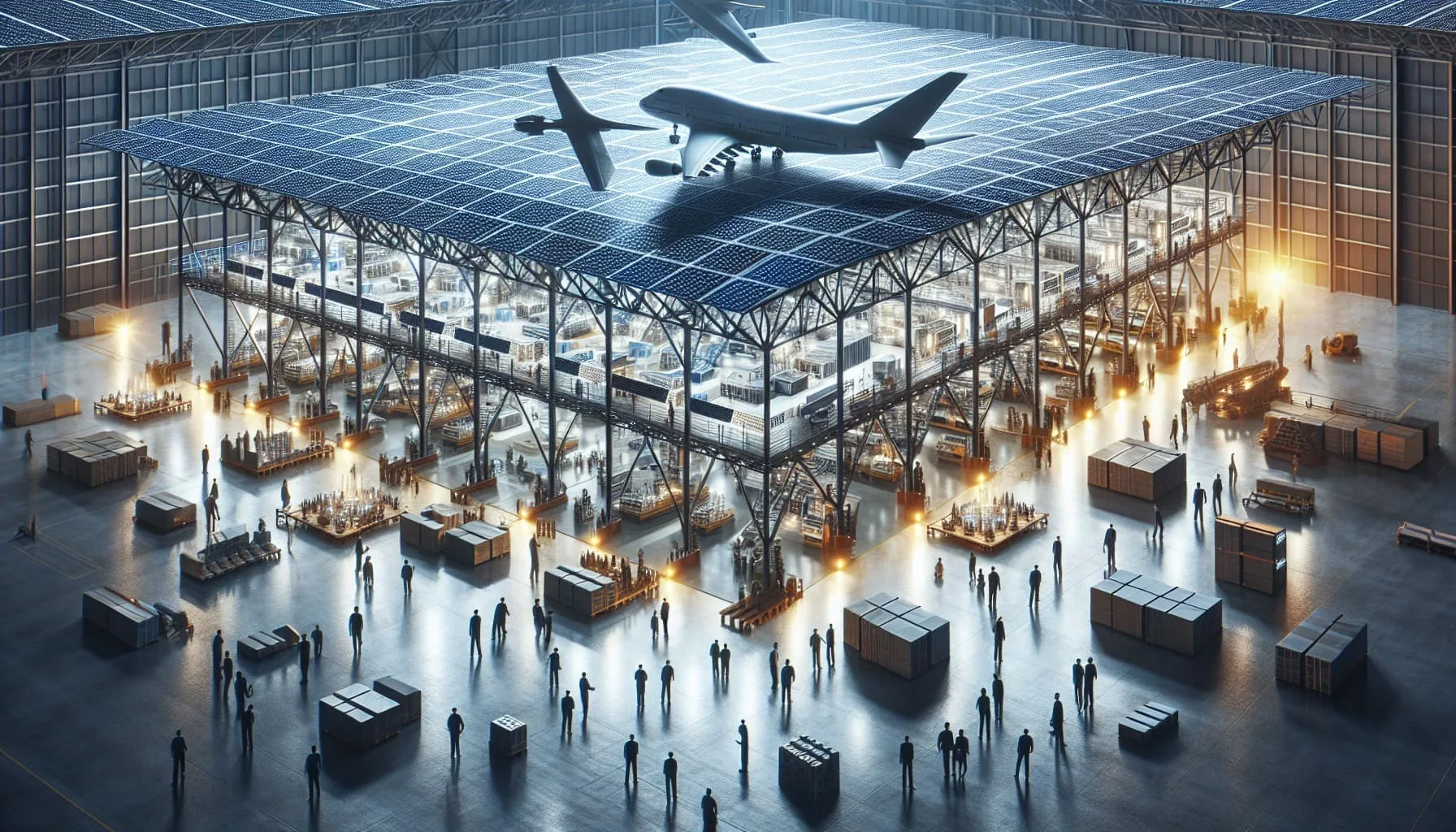des conceptions innovantes pour les installations photovoltaiques de plan hangar