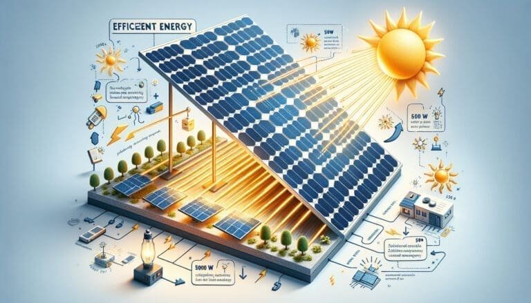 Énergie efficace : explications sur les panneaux solaires de 500 W
