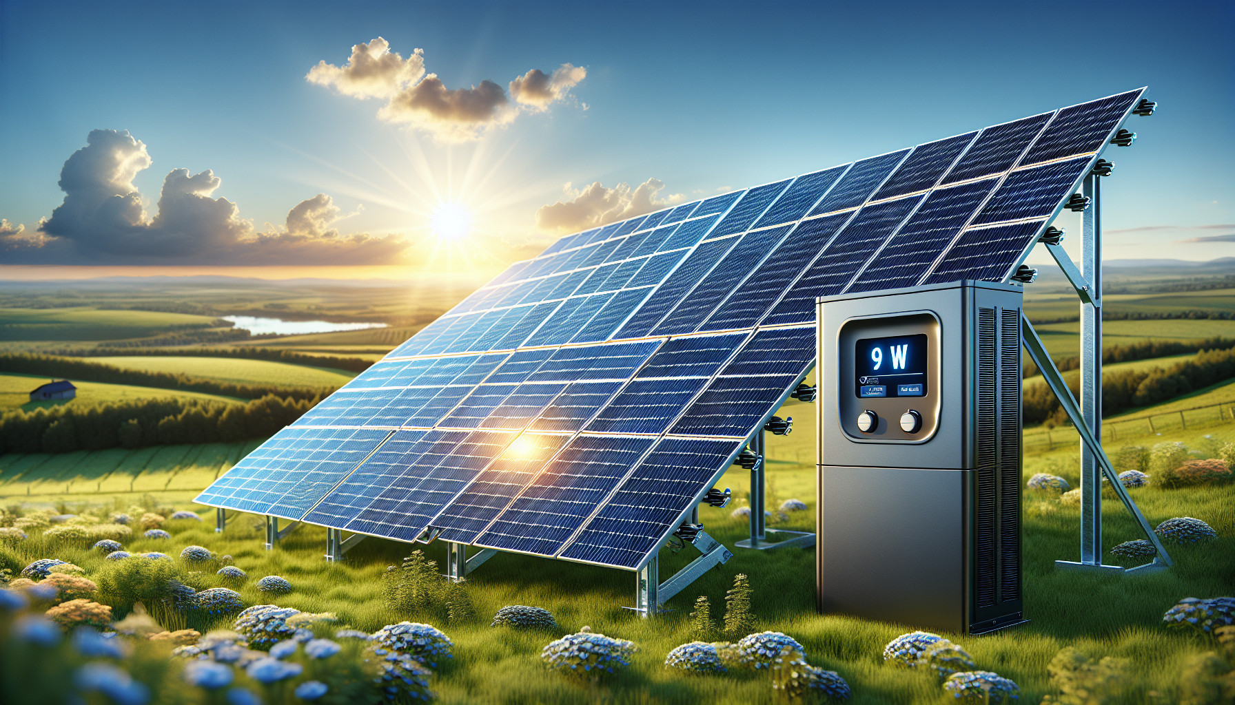 maximisez votre energie avec une configuration de panneaux solaires de 9 kw