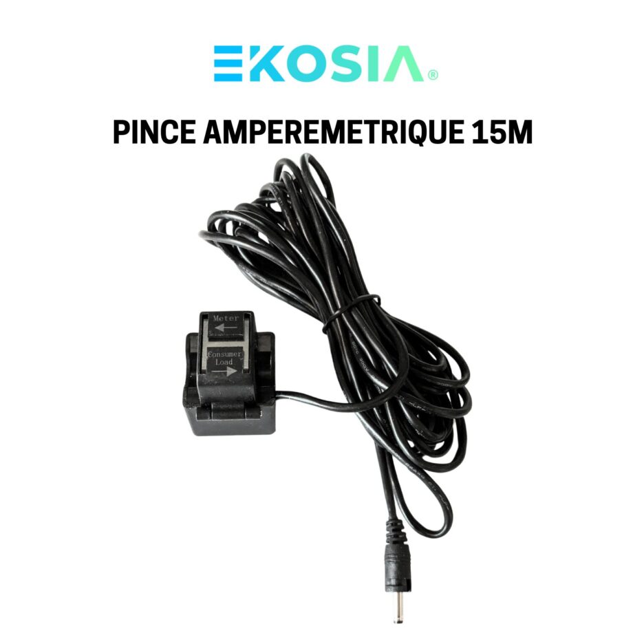 pince amperemetrique filaire routeur solaire ekosia 2 Pince ampèremétrique Cable 15M