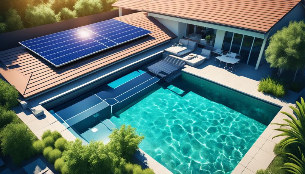 Panneau solaire pompe piscine