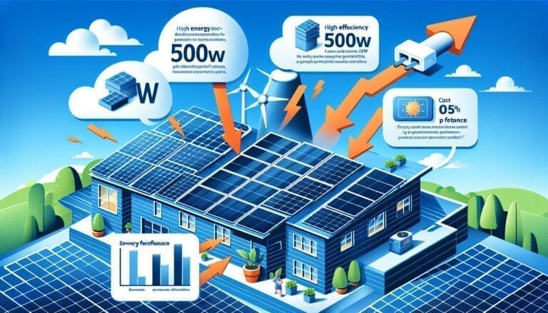 Avantages des panneaux photovoltaïques 500W