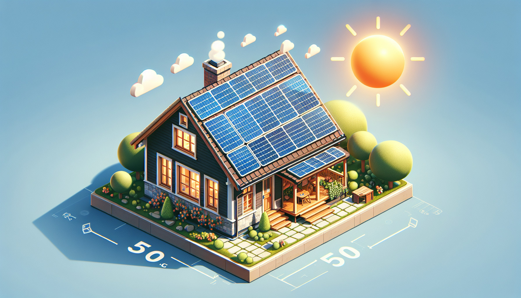 combien de panneaux solaires pour maison de 50mc2b2 Combien de Panneaux Solaires pour Maison de 50m²?