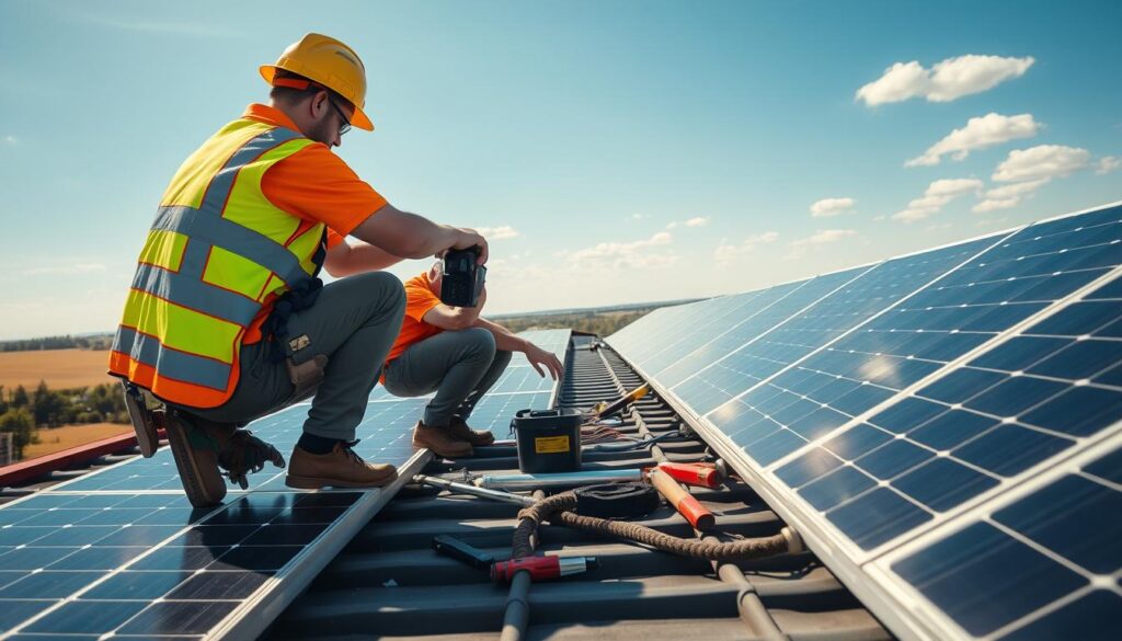 conditions de travail installateur panneaux solaires