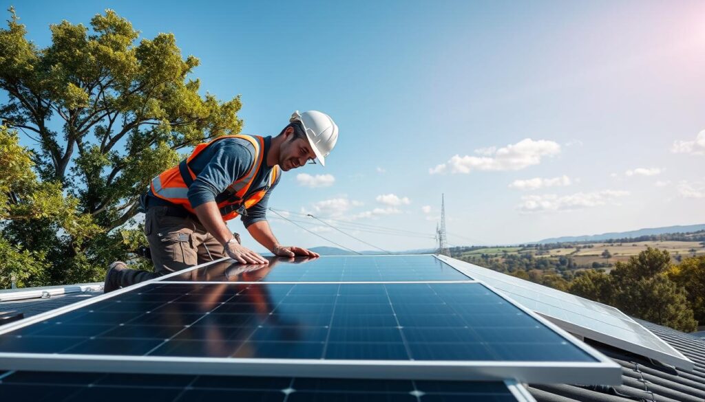 métier installateur panneaux solaires