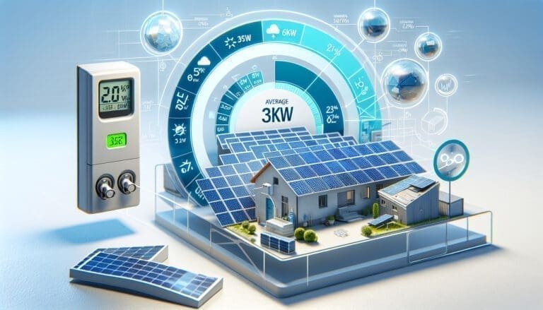 Production moyenne d’une installation PV de 3kW