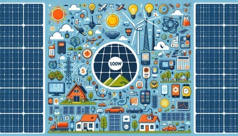 Que Peut-On Alimenter avec un Panneau Solaire 100W? (50 characters)