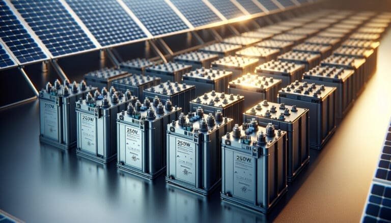 Batteries pour panneaux solaires 250W