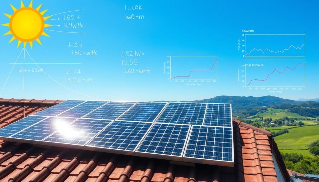 calcul puissance crête panneau solaire