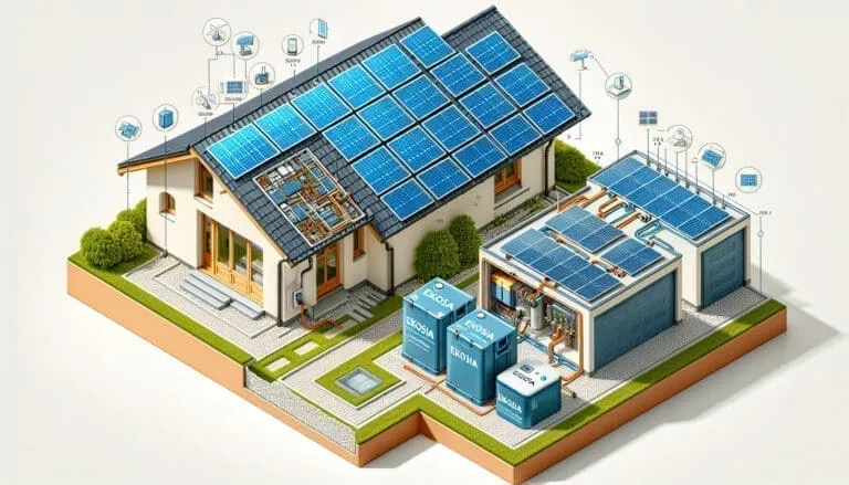 Comparatif des Solutions Photovoltaïques : Installation Classique, Contrôleur d’énergie renouvelable EKOSIA et Batterie de Stockage