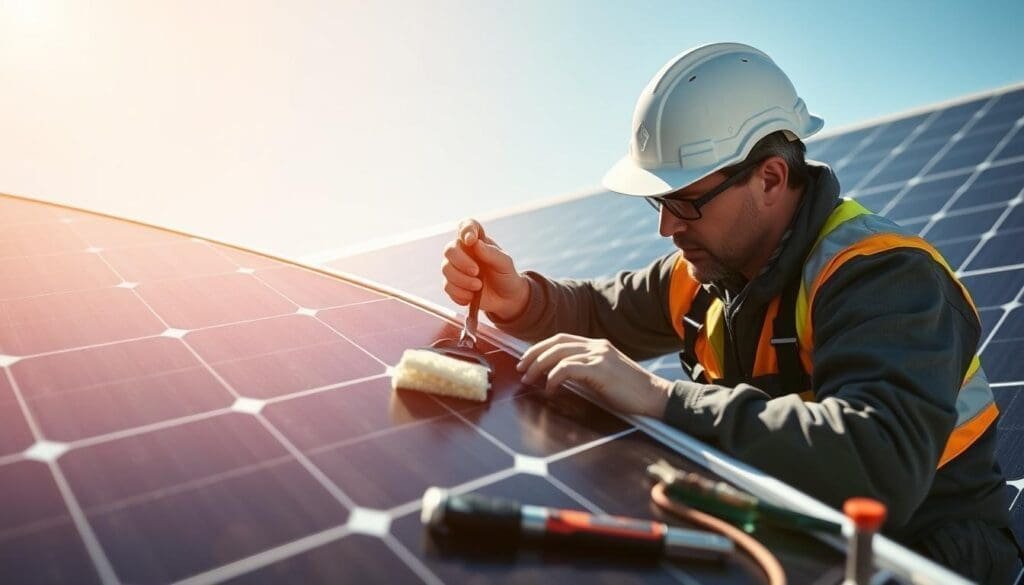 entretien panneau solaire