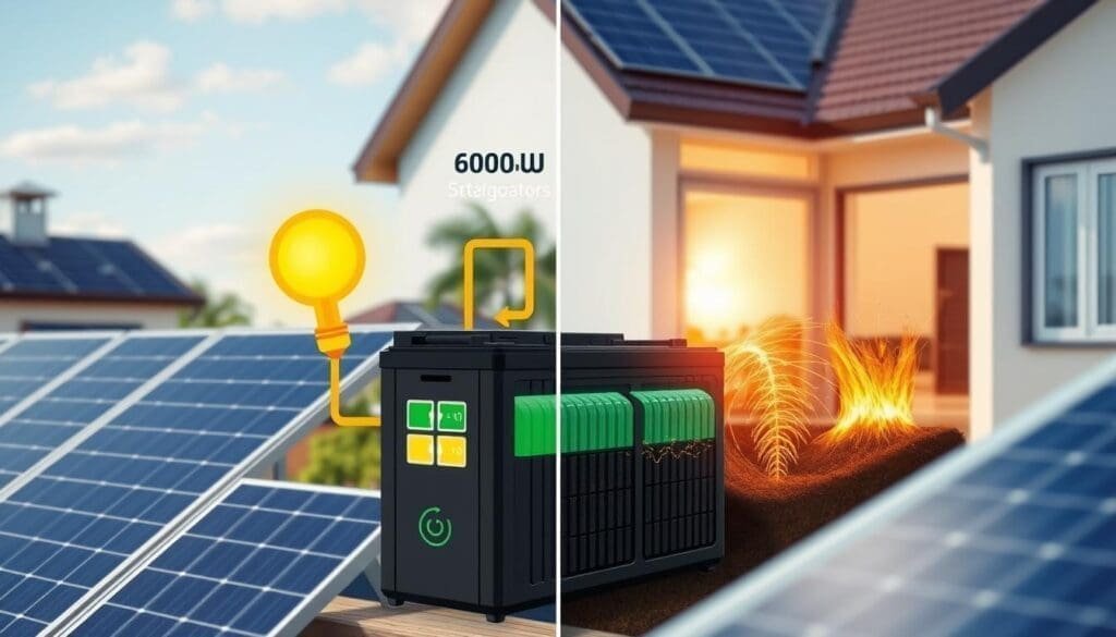 limites batteries stockage énergie solaire 6kW