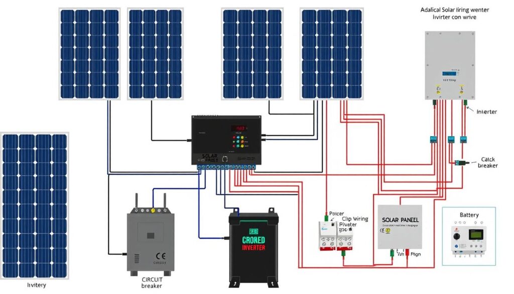 schéma câblage onduleur photovoltaïque