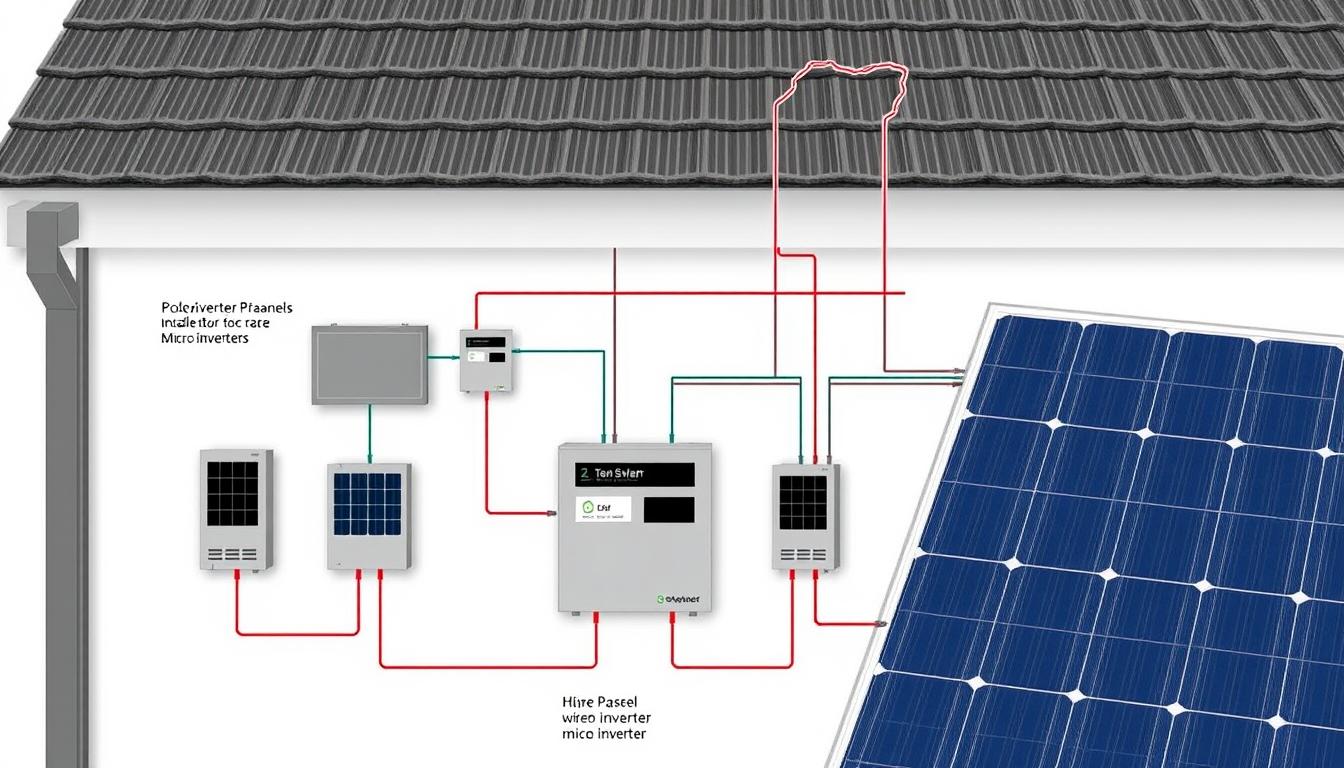 schema installation photovoltaique micro onduleur
