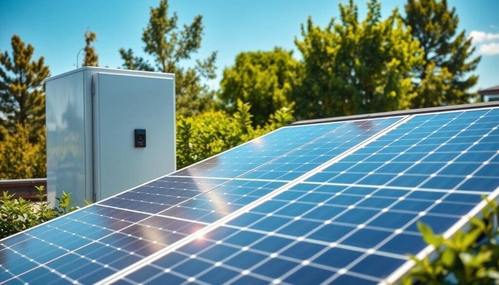 Impianto fotovoltaico con batteria