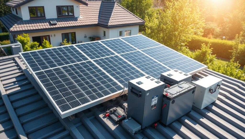 Impianto fotovoltaico con batterie di accumulo