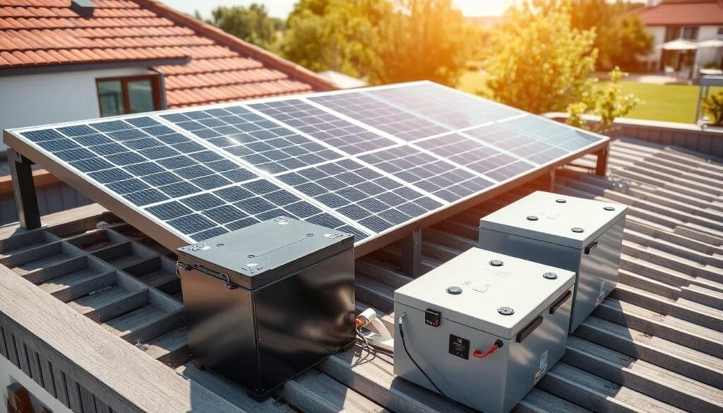 Impianto fotovoltaico con batterie di accumulo