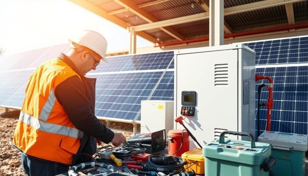 Manutenzione batterie solari