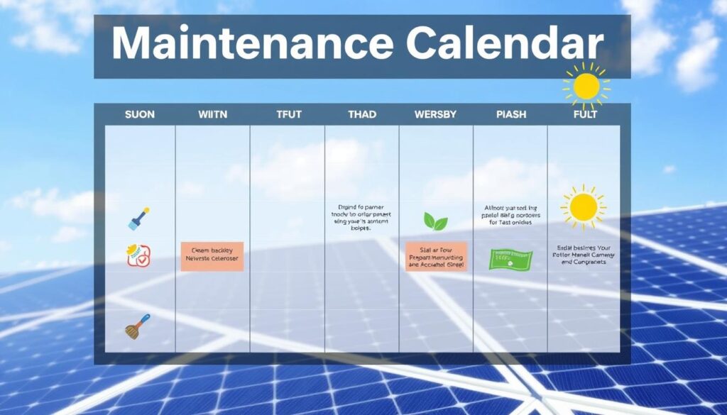 calendrier entretien panneaux solaires