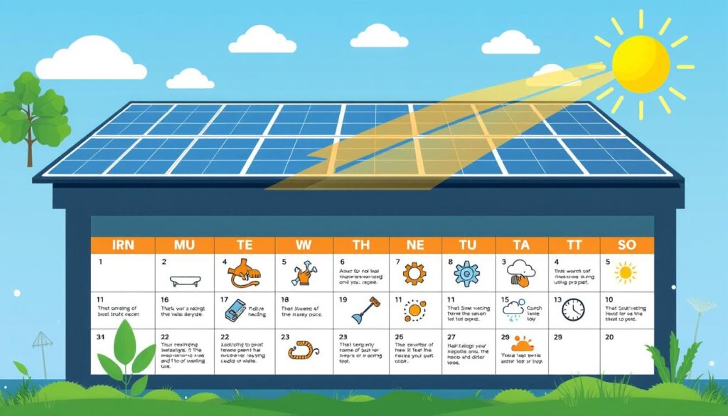 calendrier maintenance panneaux