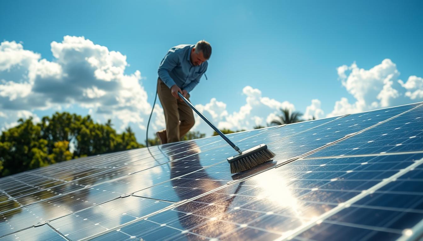 comment nettoyer un panneau solaire