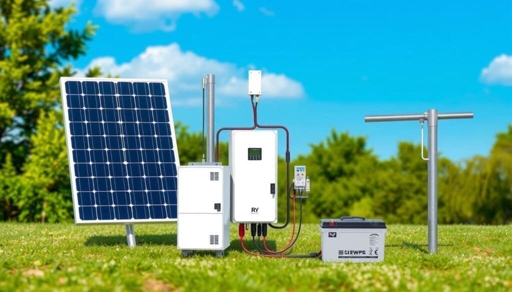 composants installation solaire