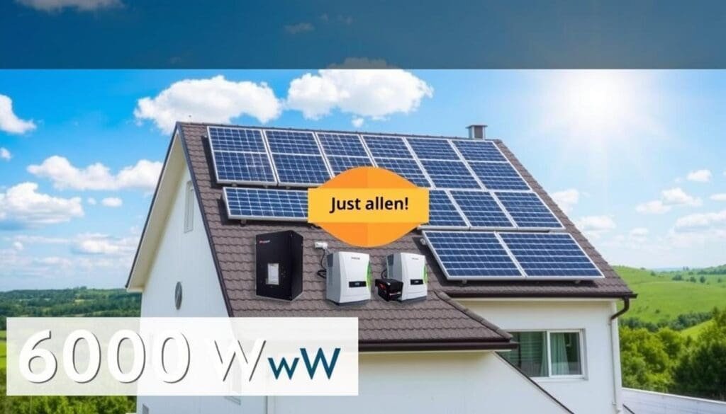 coût installation solaire 6000w