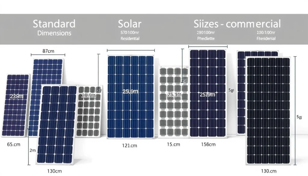 dimensioni standard pannelli fotovoltaici