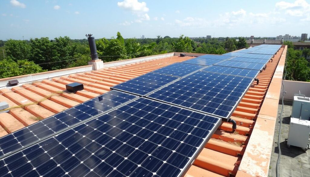 emplacement panneaux solaires