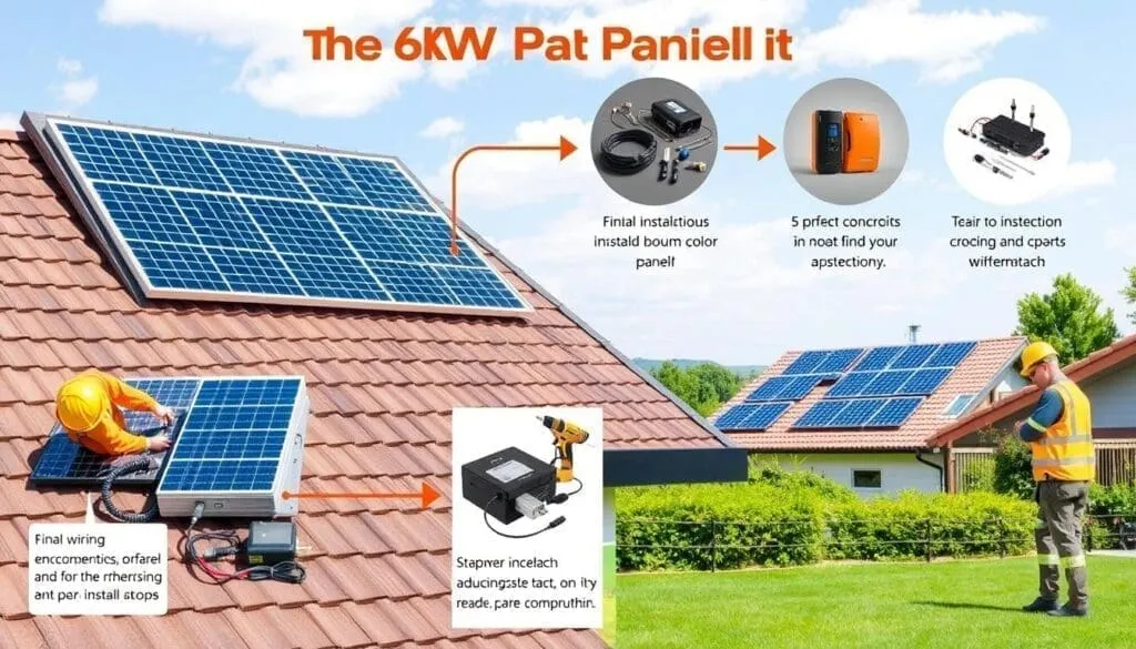 étapes installation kit solaire 6kW