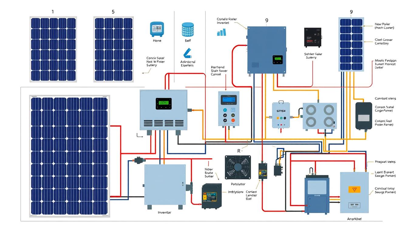 impianto fotovoltaico schema