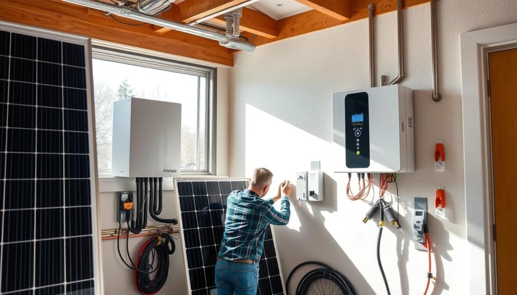 installation batterie enphase