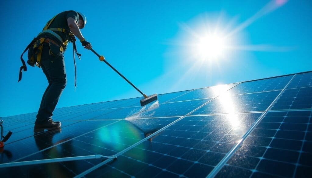 nettoyage panneaux solaires