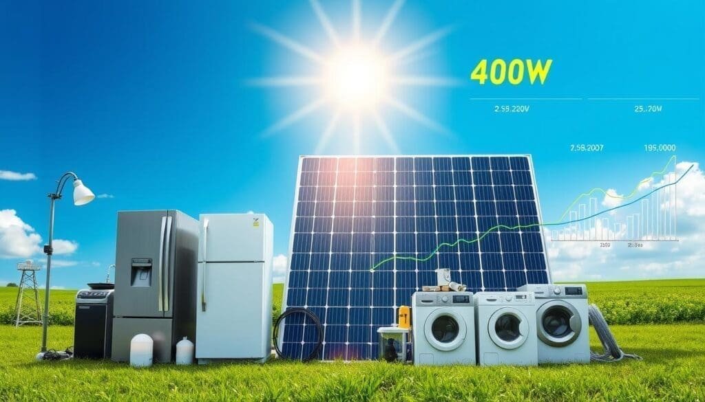 production annuelle panneau solaire 400W